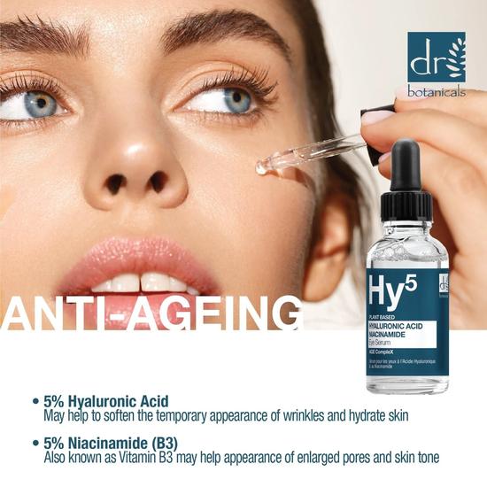 Dr Botanicals Hyaluronic Acid 5% & Niacinamide 5% Eye Serum 15ml