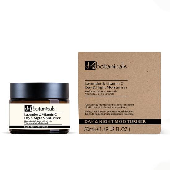 Dr Botanicals Lavender & Vitamin C Day & Night Moisturiser Duo Pack 50ml x 2