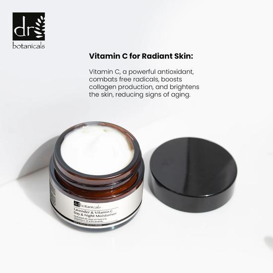 Dr Botanicals Lavender & Vitamin C Day & Night Moisturiser Duo Pack 50ml x 2