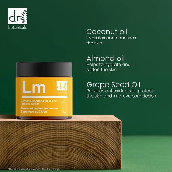 Dr Botanicals Lemon Superfood All-In-One Rescue Butter 50ml