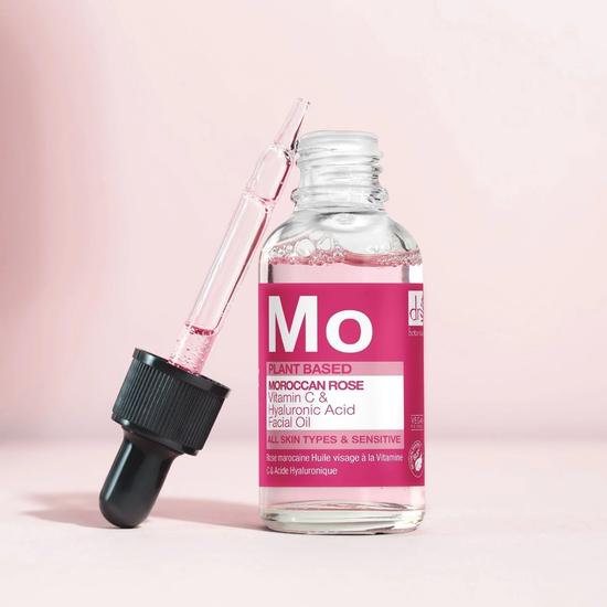 Dr Botanicals Moroccan Rose Vitamin C & Hyaluronic Acid Facial Oil 15ml