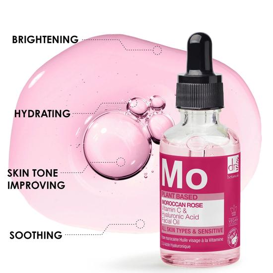 Dr Botanicals Moroccan Rose Facial Serum With Hyaluronic Acid & Vitamin C 15ml