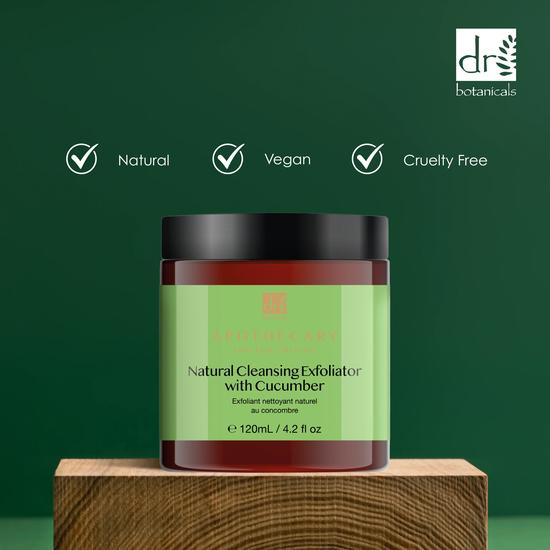 Dr Botanicals Natural Cleansing Exfoliator With Cucumber 120ml
