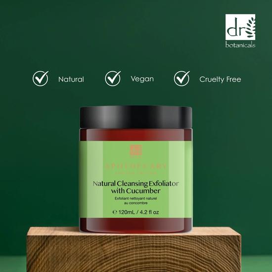 Dr Botanicals Natural Cleansing Exfoliator With Cucumber 120ml
