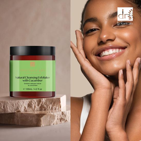 Dr Botanicals Natural Cleansing Exfoliator With Cucumber Twin Value Savings Pack 120ml