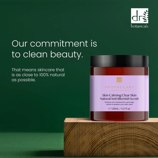 Dr Botanicals Skin Calming Clear Skin Natural Anti-Blemish Scrub 120ml