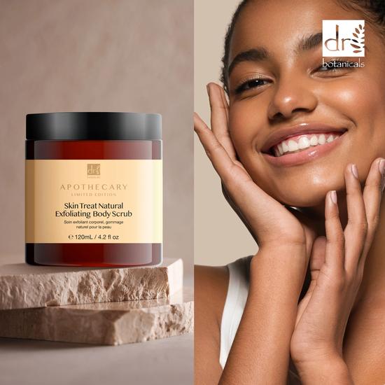 Dr Botanicals Skin Treat Natural Exfoliating Body Scrub Twin Value Savings Pack 120ml