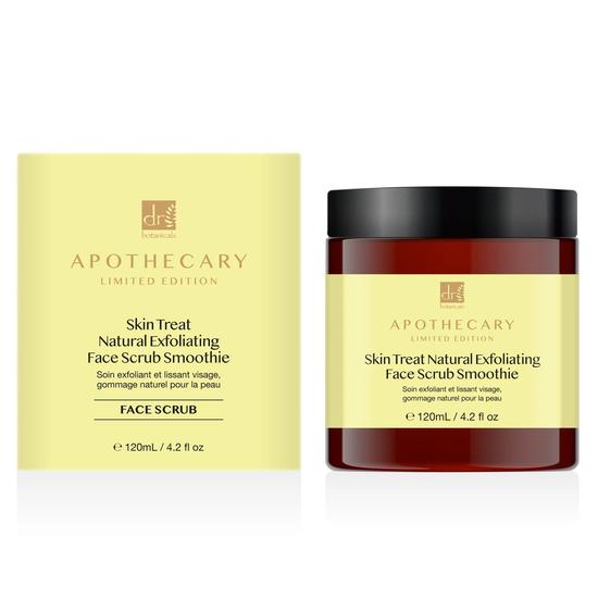 Dr Botanicals Skin Treat Natural Exfoliating Face Scrub Smoothie Twin Value Savings Pack 120ml