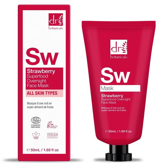 Dr Botanicals Strawberry Overnight Face Mask 50ml