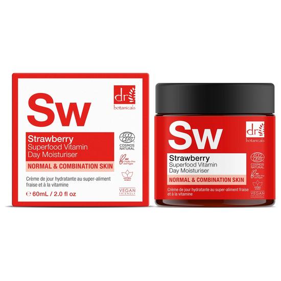 Dr Botanicals Strawberry Superfood Vitamin C Day Moisturiser 60ml