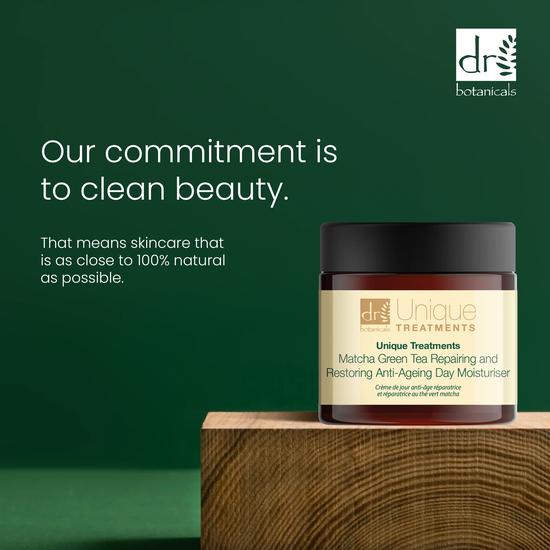 Dr Botanicals Unique Treatments Matcha Green Tea Repairing & Restoring Anti-Ageing Day Moisturiser 60ml