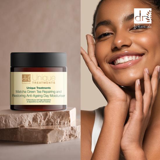 Dr Botanicals Unique Treatments Matcha Green Tea Repairing & Restoring Anti-Ageing Day Moisturiser 60ml