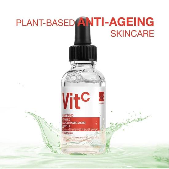 Dr Botanicals Vitamin C 3% & Polyglutamic Acid Complex 1% & Brightening Facial Serum 30ml
