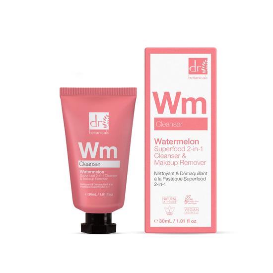 Dr Botanicals Watermelon Superfood 2-in-1 Cleanser & Makeup Remover Trio