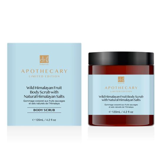 Dr Botanicals Wild Himalayan Fruit Body Scrub With Natural Himalayan Salts Twin Value Savings Pack 120ml