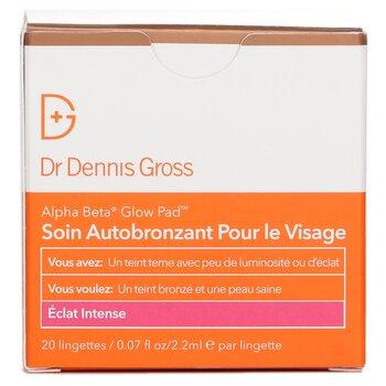 Dr Dennis Gross Skincare Alpha Beta Glow Pad For Face Intense Glow 20 Towelettes