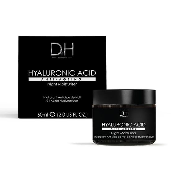 Dr H Hyaluronic Acid Anti-Ageing Night Moisturiser Duo Pack 60ml x 2