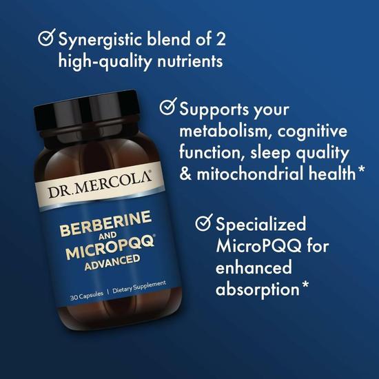 Dr. Mercola Berberine With MicroPQQ Capsules 30 Capsules