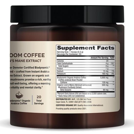 Dr. Mercola Biodynamic Organic Mushroom Instant Coffee 110g