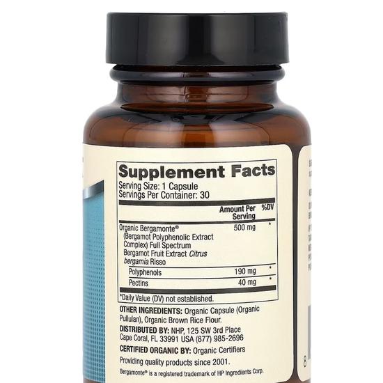 Dr. Mercola BIOTHIN Organic Bergamot Capsules 30 Capsules