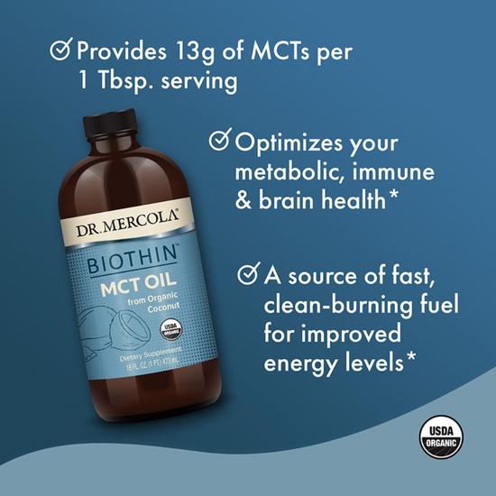 Dr. Mercola BIOTHIN Organic MCT Oil 480ml