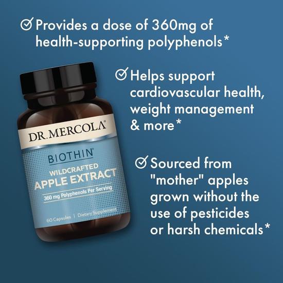 Dr. Mercola BIOTHIN Wildcrafted Apple Extract Capsules 60 Capsules