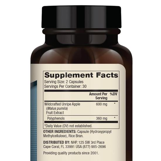 Dr. Mercola BIOTHIN Wildcrafted Apple Extract Capsules 60 Capsules
