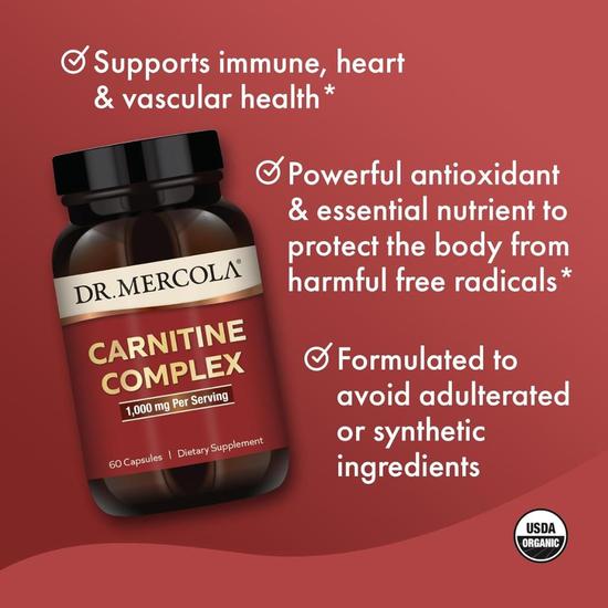Dr. Mercola Carnitine Complex Capsules 60 Capsules