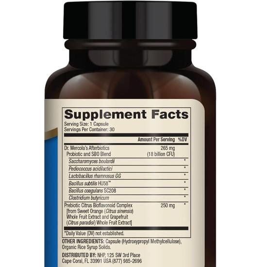 Dr. Mercola Complete Afterbiotics Capsules 30 Capsules