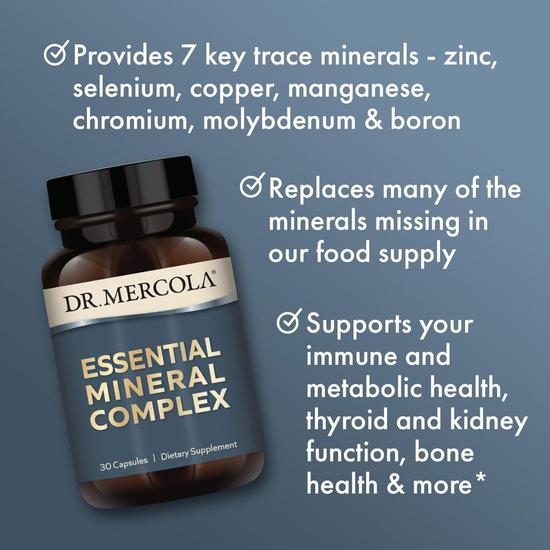 Dr. Mercola Essential Mineral Complex Capsules 30 Capsules