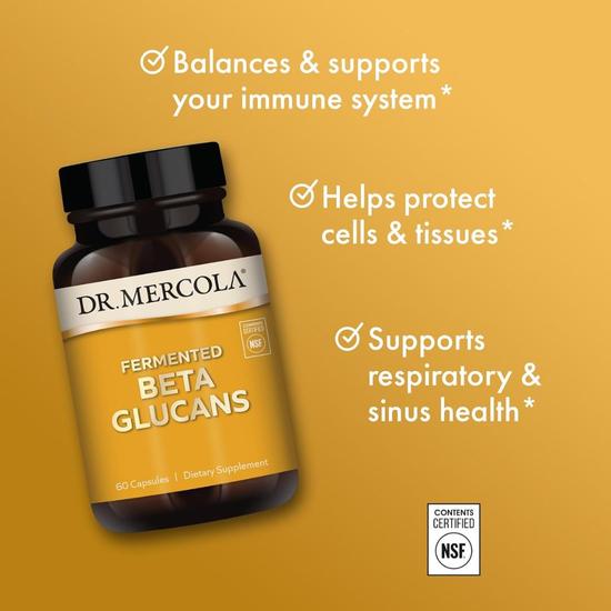 Dr. Mercola Fermented Beta Glucans Capsules 60 Capsules