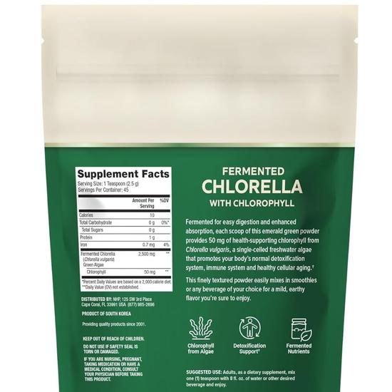 Dr. Mercola Fermented Chlorella Powder With Chlorophyll Powder 112.5g