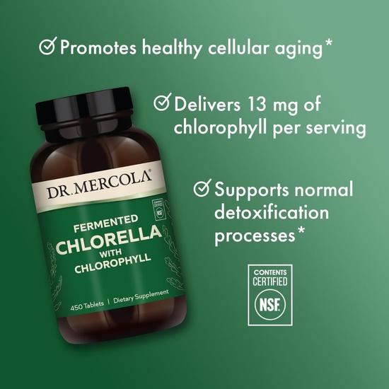 Dr. Mercola Fermented Chlorella Tablets 450 Tablets