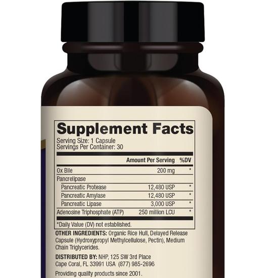 Dr. Mercola Gallbladder Enzymes Capsules 30 Capsules