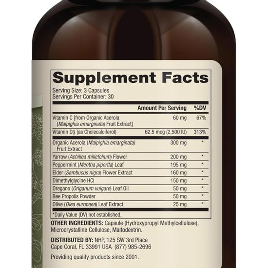 Dr. Mercola Herbal Immune Support Capsules 90 Capsules
