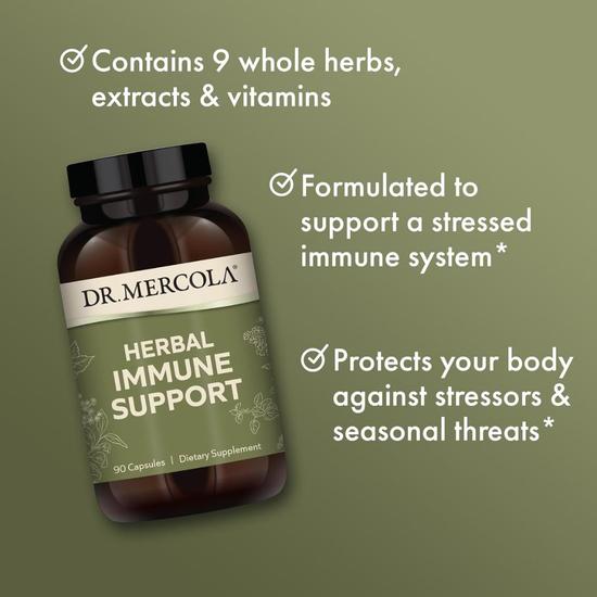 Dr. Mercola Herbal Immune Support Capsules 90 Capsules