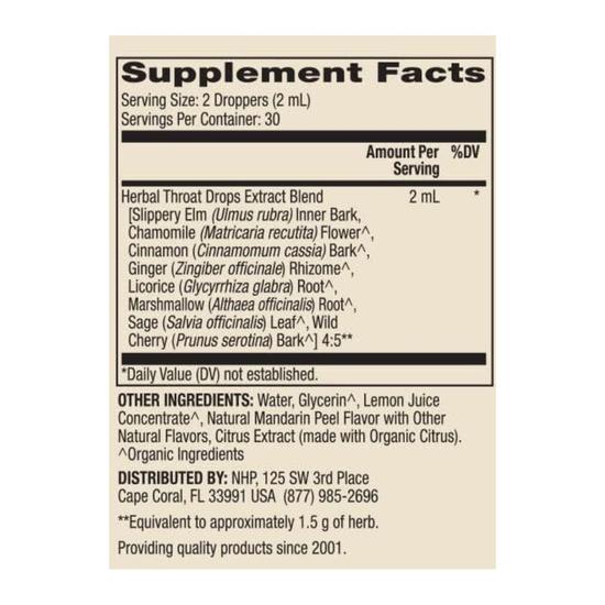 Dr. Mercola Herbal Throat Drops With Slippery Elm 60ml