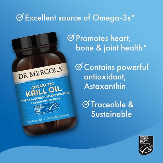 Dr. Mercola Krill Oil Capsules 180 Capsules