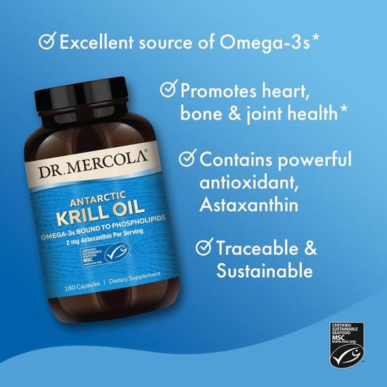 Dr. Mercola Krill Oil Capsules 180 Capsules