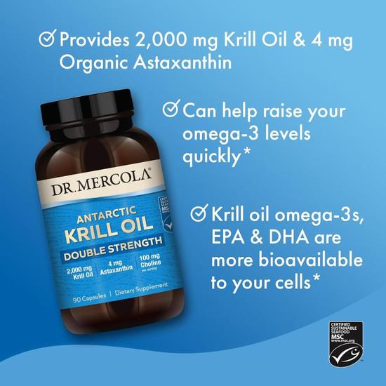 Dr. Mercola Krill Oil Double Strength Capsules 90 Capsules