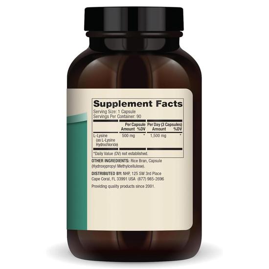 Dr. Mercola L-Lysine Capsules 90 Capsules