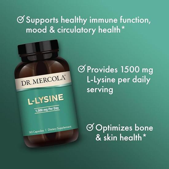 Dr. Mercola L-Lysine Capsules 90 Capsules