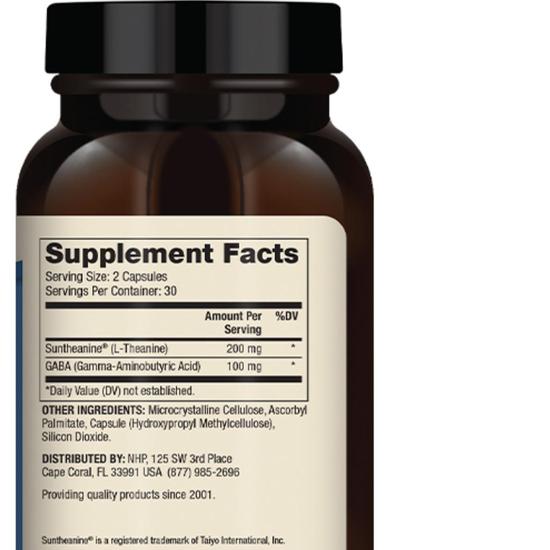 Dr. Mercola L-Theanine Plus GABA Capsules 60 Capsules