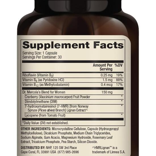 Dr. Mercola Lignans With Lycopene Capsules 30 Capsules