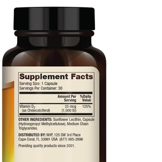 Dr. Mercola Liposomal Vitamin D3 1000iu Capsules 30 Capsules