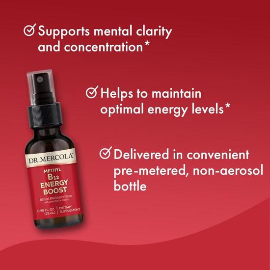 Dr. Mercola Methyl B-12 Energy Boost 29ml