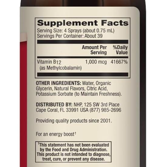 Dr. Mercola Methyl B-12 Energy Boost 29ml