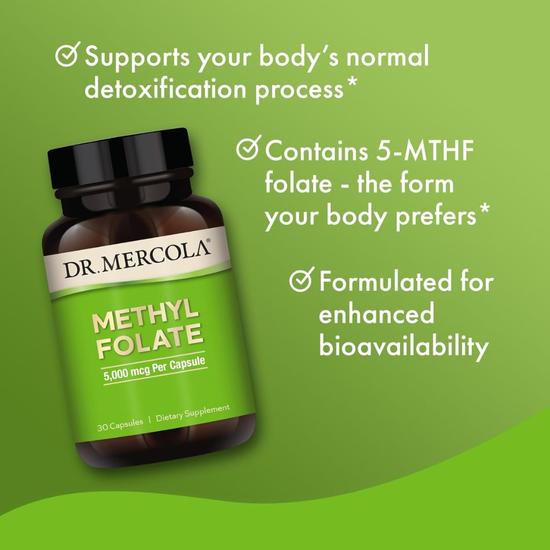 Dr. Mercola Methyl Folate Capsules 30 Capsules