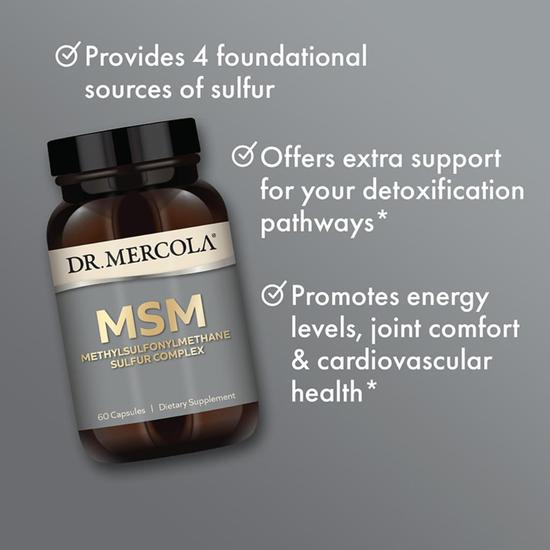 Dr. Mercola MSM Sulphur Complex Capsules 60 Capsules