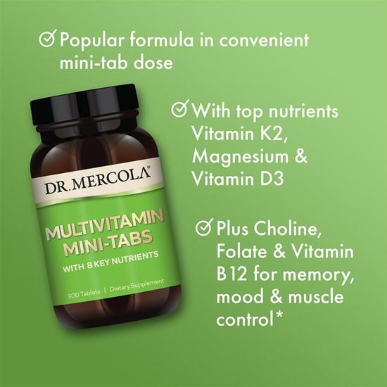 Dr. Mercola Multivitamin Mini-Tabs 300 Tablets